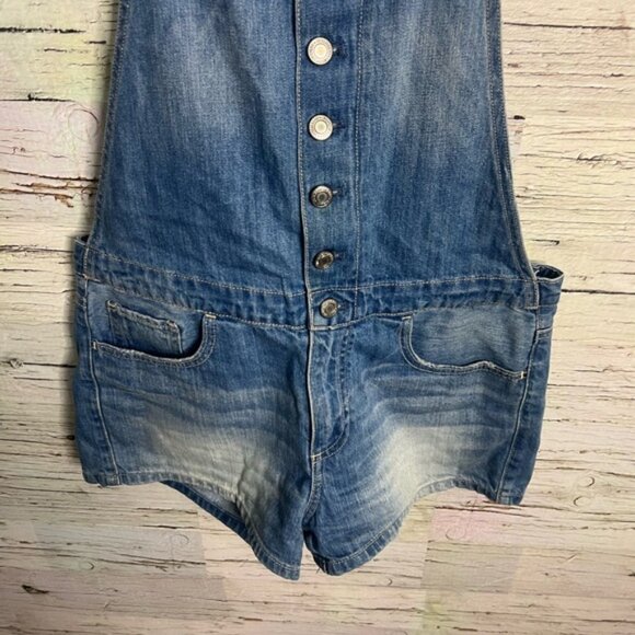 Women’s American Eagle Overalls size small jean denim - Picture 2 of 7